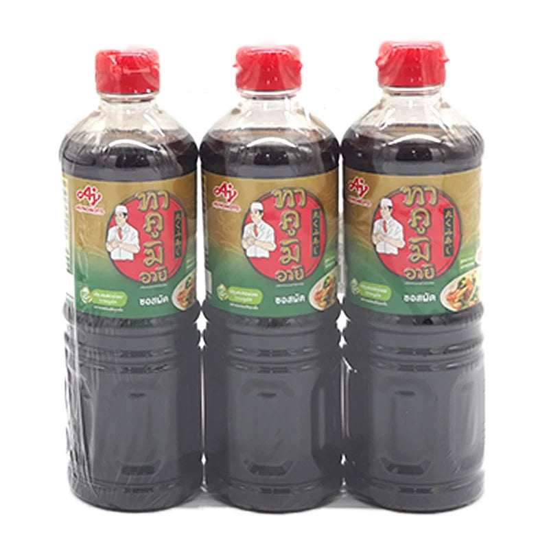 TAKUMI AJI Stir Fried Sauce 500ml bottle, set of three, with soy-based flavor and rich, savory sauce for Asian dishes