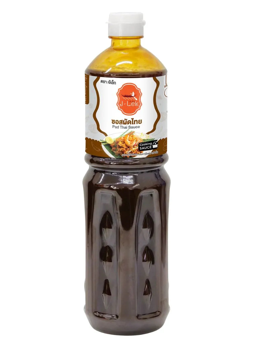 J-LEK Pad Thai Sauce in a 1150g bottle, featuring rich, flavorful Thai-style sauce with a dark, glossy appearance.