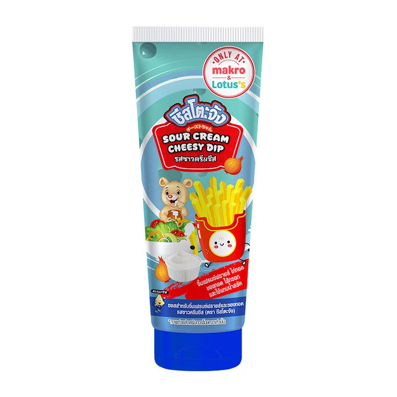 CHEESTOJUNG Mayonnaise Dip with Sour Cream Cheese in a 300g container, creamy and thick with a smooth texture.