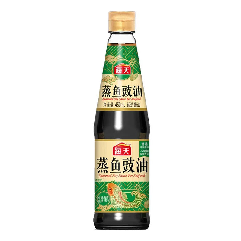 HADAY Seasoning Soy Sauce 155 mL bottle, shown in six-pack, with dark soy sauce liquid visible in clear glass bottles.