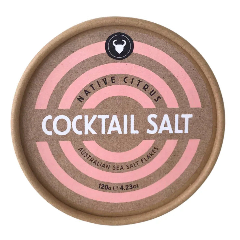 OLSSON'S Native Citrus Cocktail Salt 120g jar with colorful citrus fruit illustrations on the label.