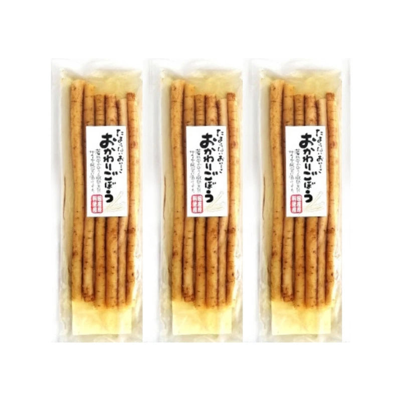 OBANEYA Japanese burdock root pickles with light white soy sauce and bonito flavor, 160g packs, made in Japan
