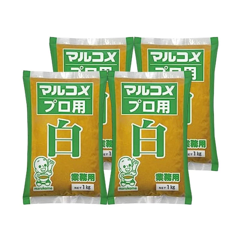 MARUKOME Shiro Miso white soybean, rice, salt miso in 1kg bags, traditional Japanese fermented soybean paste