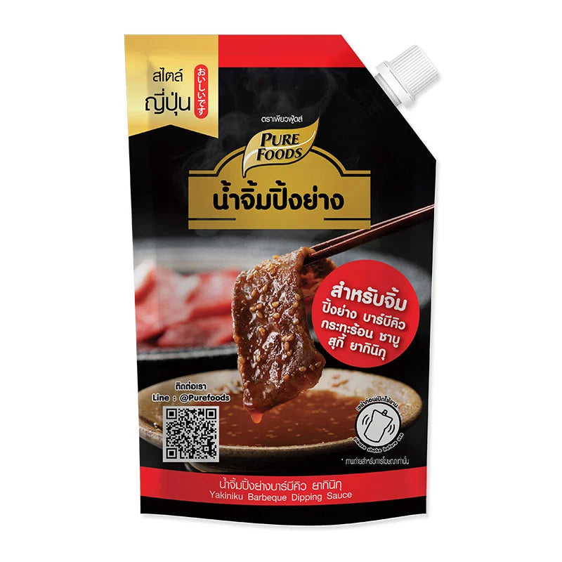 Pure Foods Yakiniku Barbeque Dipping Sauce in 850g bottle, featuring rich, savory Japanese-style barbecue flavor.