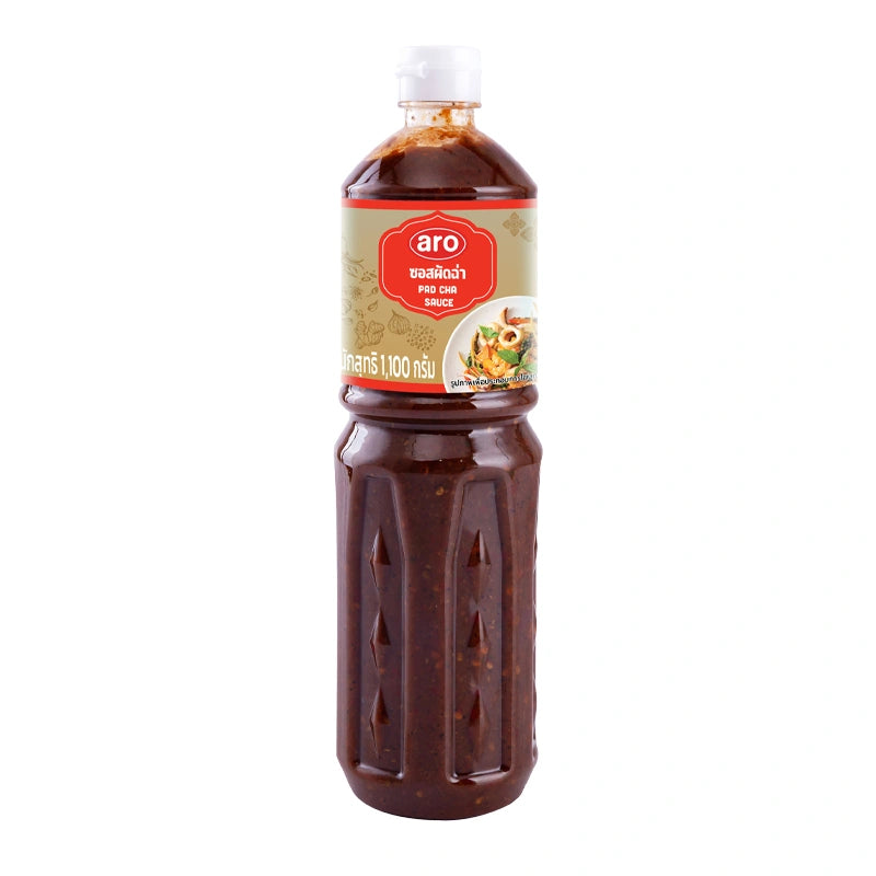 ARO Pad-Cha Sauce in 1.1 kg jar, featuring rich Thai flavors and a smooth, savory texture, ideal for cooking and enhancing dishes.