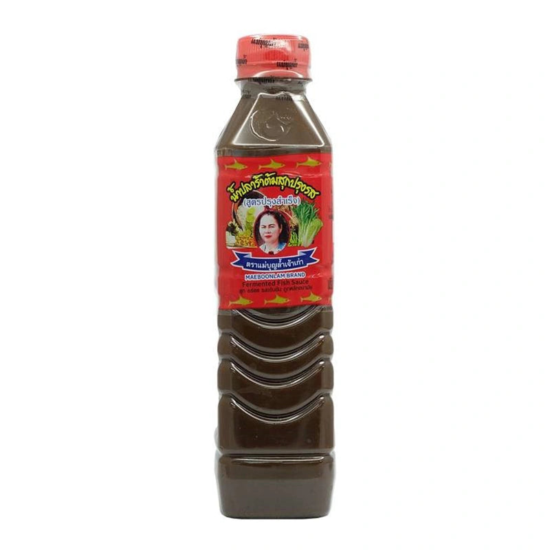 Maeboonlam Fermented Drink in 400ml bottle, showing the label and liquid inside, produced by MAEBOONLAM.