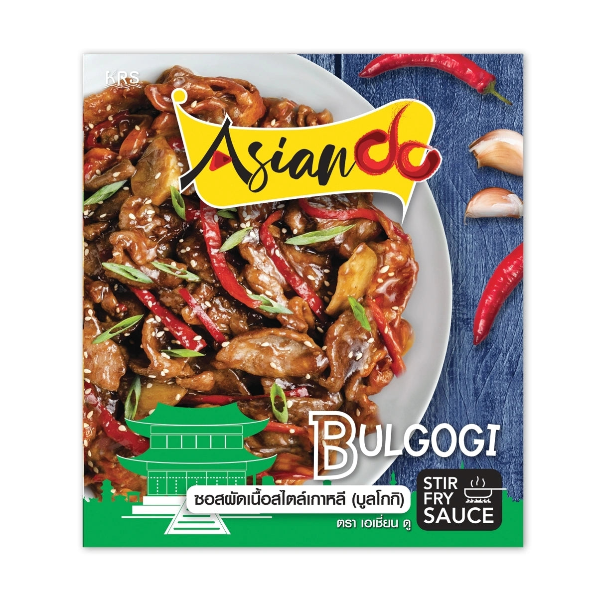 Asian Do Korean Style Beef Stir Fry Sauce 70g in a bottle, showcasing the rich, flavorful sauce for Asian-inspired dishes.