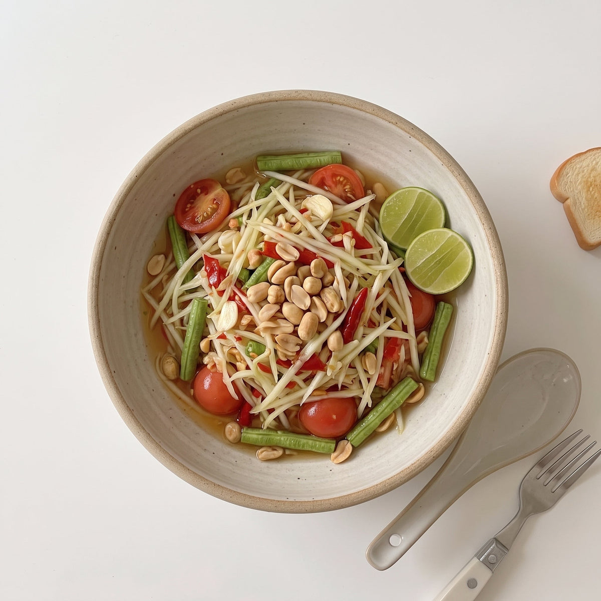 Som Tam Papaya Salad ingredients
