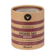 Olsson Smoked Salt in 90g jar, coarse textured, dark gray flakes, used for seasoning and enhancing flavors in cooking.