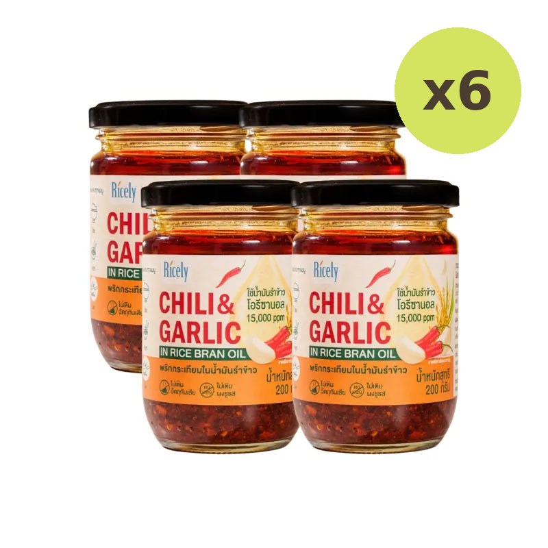 Ricely Garlic Chili In Rice Bran Oil 200g