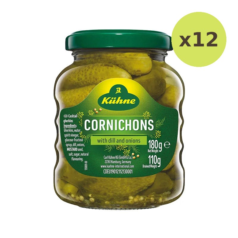 Kuhne Cocktail Cornichons 180g