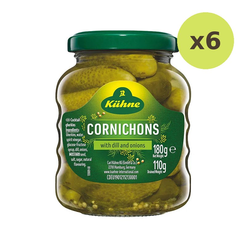 Kuhne Cocktail Cornichons 180g