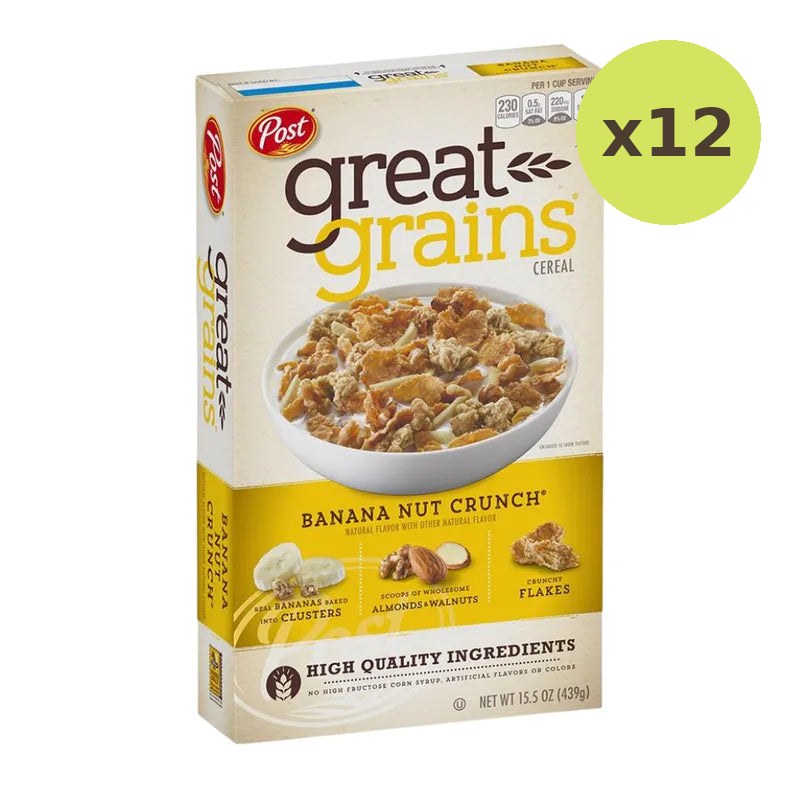 Post Great Grains Banana Nut Crunch 439g
