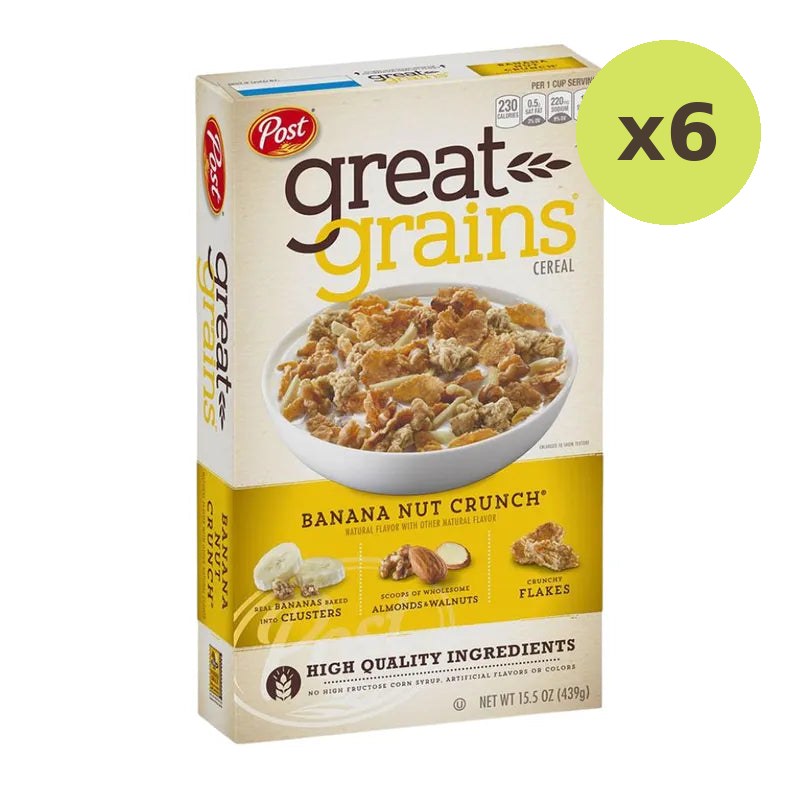 Post Great Grains Banana Nut Crunch 439g