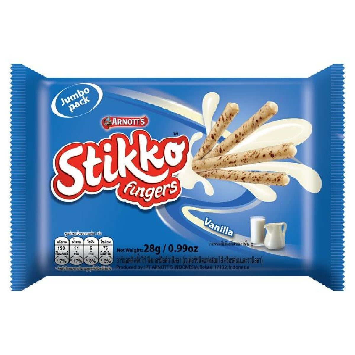 Arnott's Stikko Fingers Vanilla Wafer