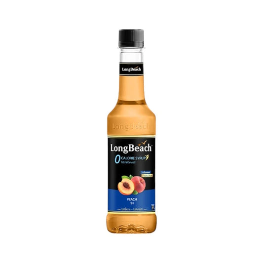 Longbeach Zero Calories Peach Syrup No Sugar/ No Calories/ 0 Kcal