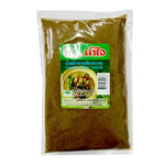 Namjai Green Curry Paste 500g jar, dry grocery product with vibrant green paste, ideal for making flavorful Thai curry dishes.