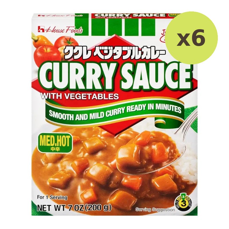 House Curry Sauce Vegetable M-Hot 200g