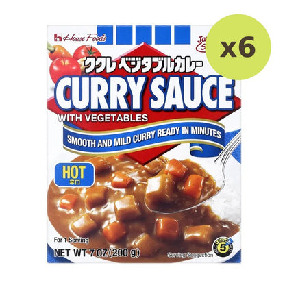 House Curry Sauce Vegetable Hot 200g
