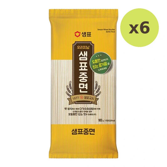 Sempio Wheat Noodles Soft & Thick 900g