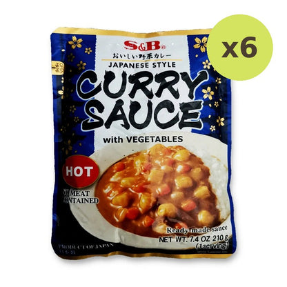 S&B Hot Curry Sauce 210g