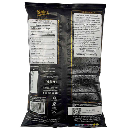 Snips Potato Chips Sea Salt And Black Pepper