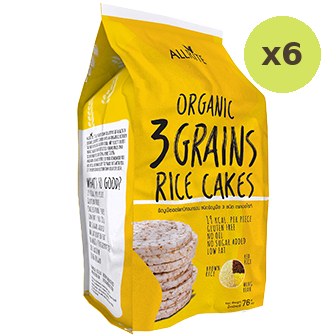 Allrite Organic Rice Cakes 3 Grains