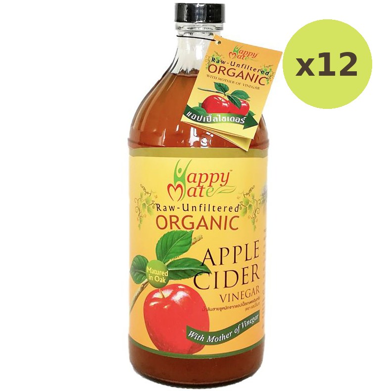 Happy Mate Raw Organic Apple Cider Vinegar