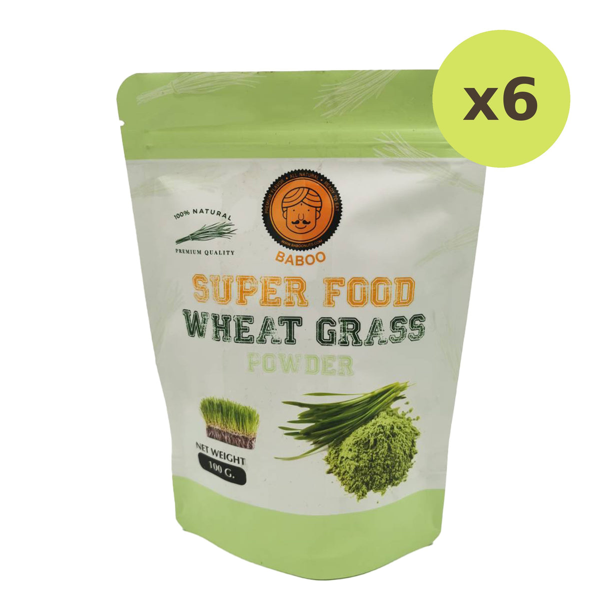 Baboo Wheat Grass Organic & 100% Raw