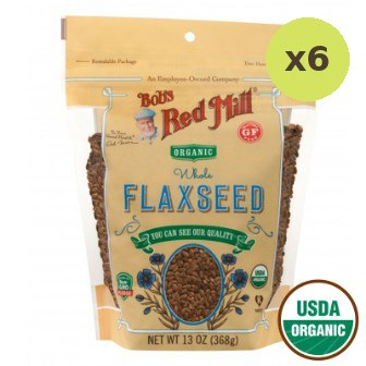 Bob's Red Mill Organic Flaxseeds Brown