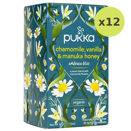 Pukka Chamomile, Vanilla & Manuka Honey Tea Caffeine Free