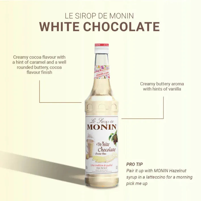 Monin White Chocolate Syrup 700ml