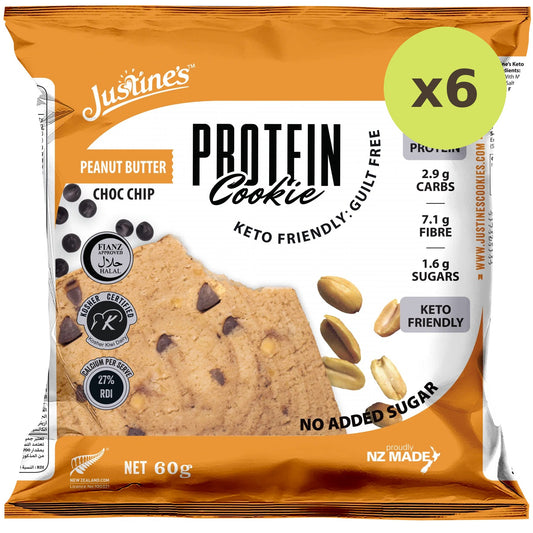 Justine's Peanut Butter Choc Chip Protein Cookie