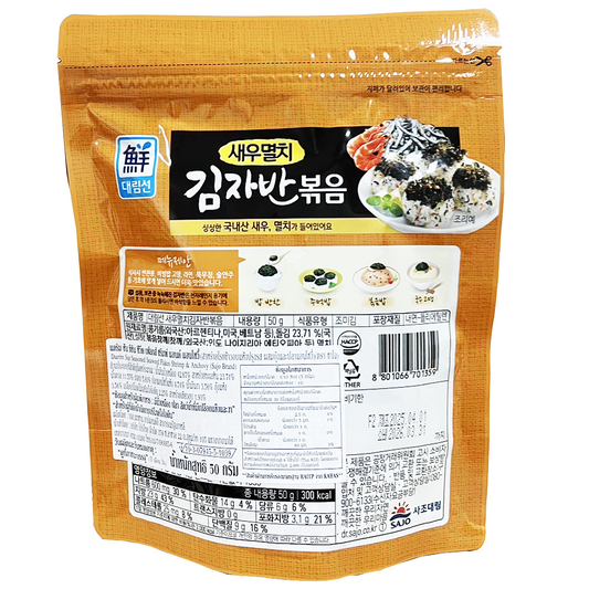 Sajo Seasoned Seaweed Shrimp And Anchovy Flavor