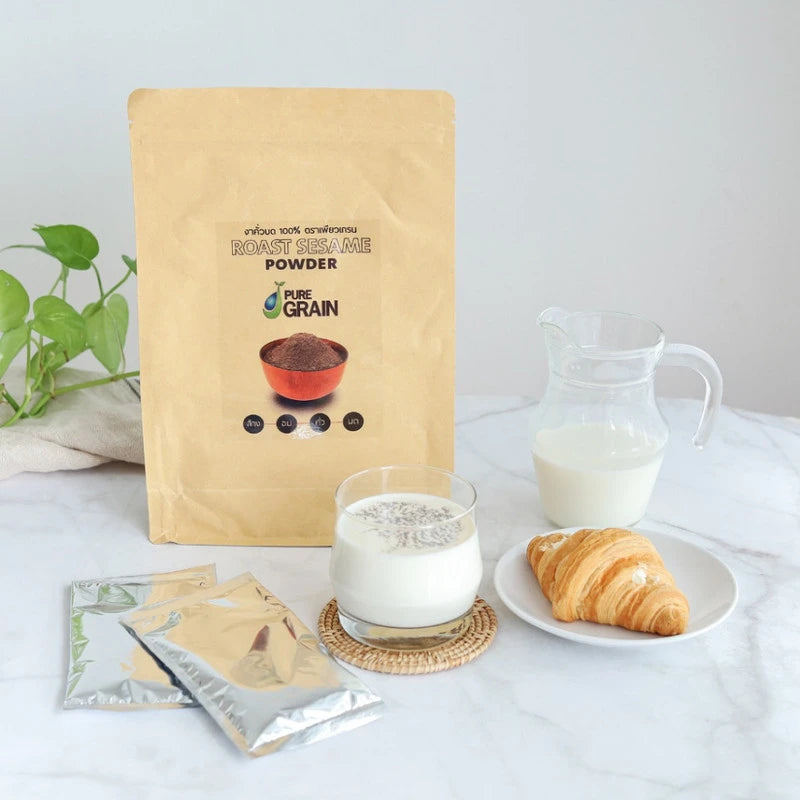 Pure Grain 100% Ground Roasted Black Sesame 500g