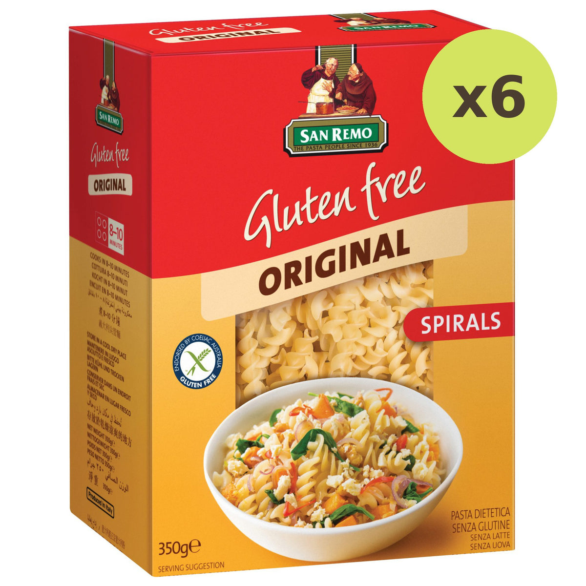 San Remo Spirals Pasta Gluten Free