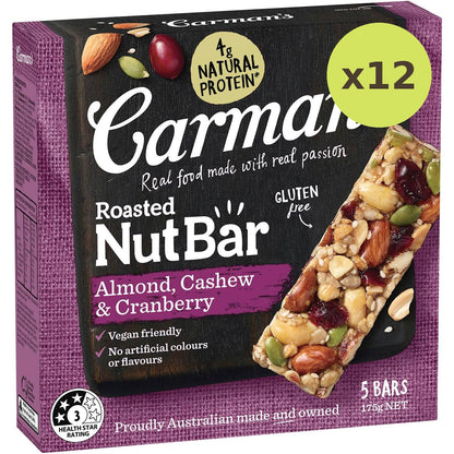 Carman's Almond Cashew & Cranberry Bars