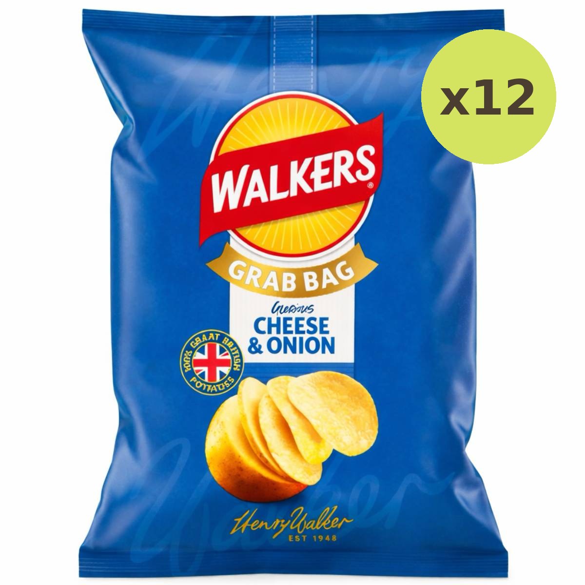 Walkers Cheese & Onion Crisps