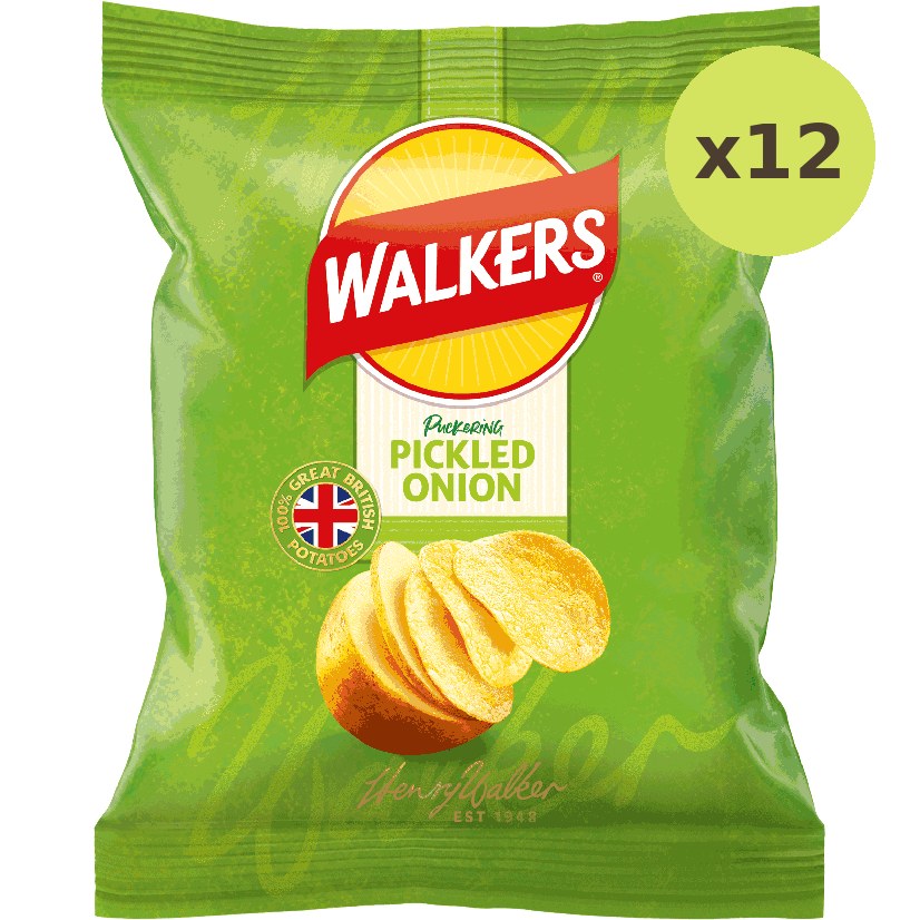 Walkers Pickled Onion Crisps