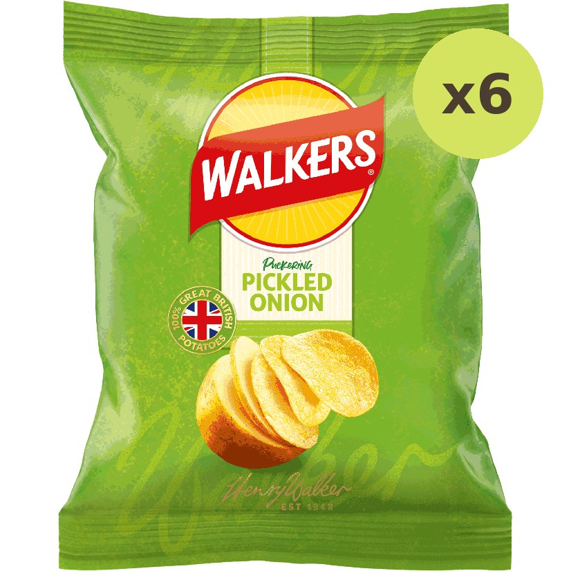 Walkers Pickled Onion Crisps