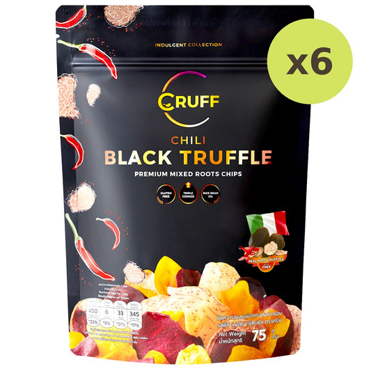 Cruff Mixed Root Chips Chili Black Truffle Flavor