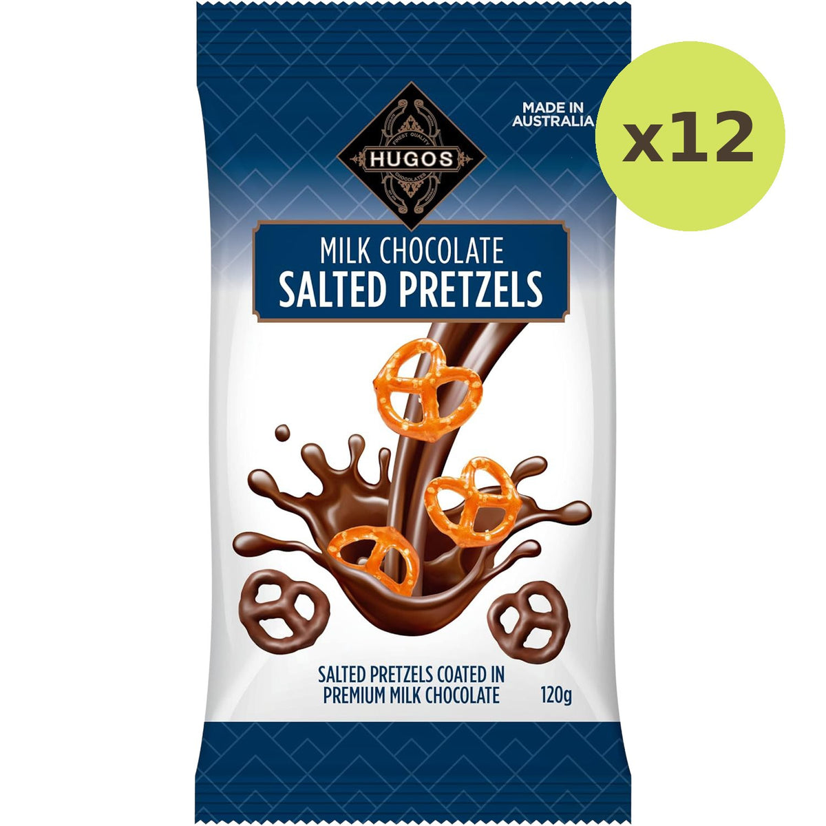 Hugos Salted Pretzels Milk Chocolate