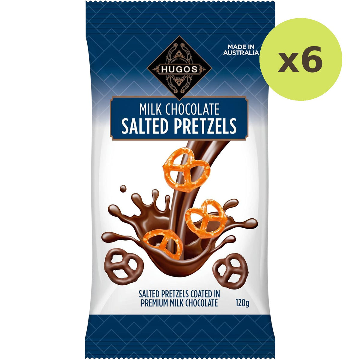 Hugos Salted Pretzels Milk Chocolate