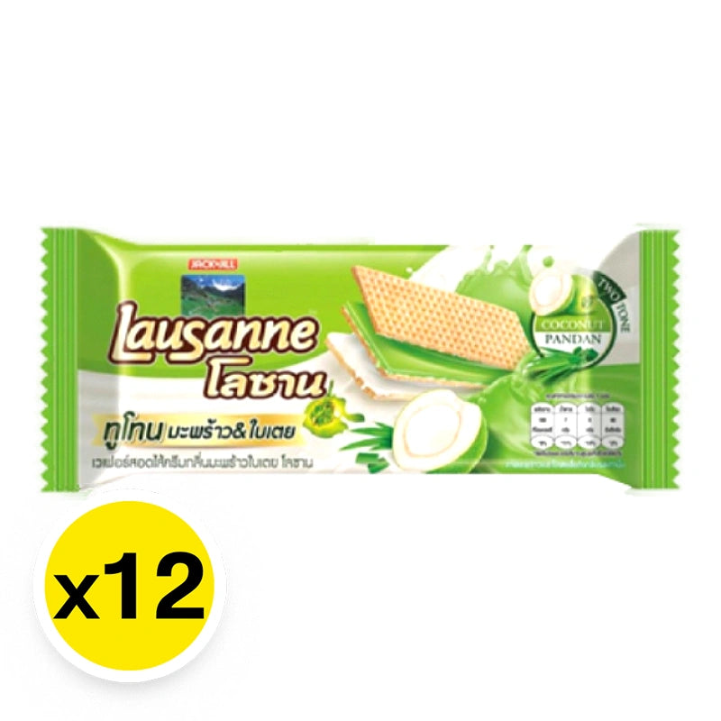 Lausanne Wafer Coconut And Pandan 30g x12