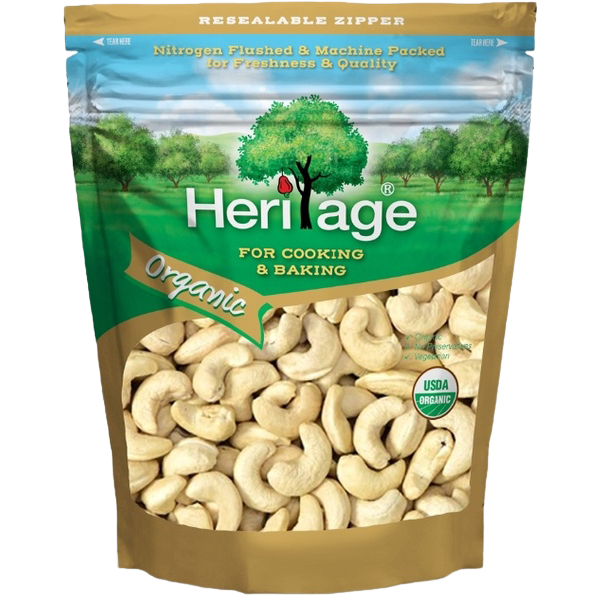 Heritage Organic Whole Cashew Nuts