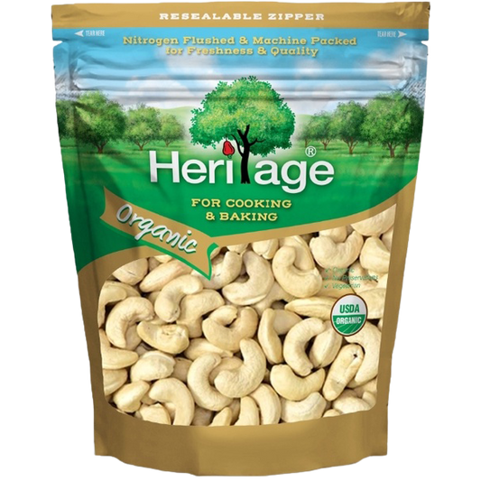 Heritage Organic Whole Cashew Nuts