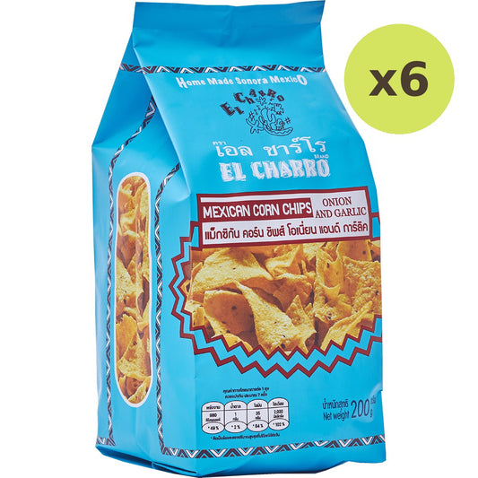 El Charro Mexican Corn Chips Onion & Garlic