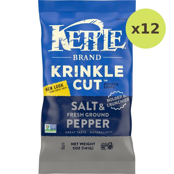 Kettle Krinkle Cut Salt & Fresh Ground Pepper