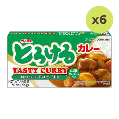 S&B Tasty Curry Japanese Mix Medium Hot 200g