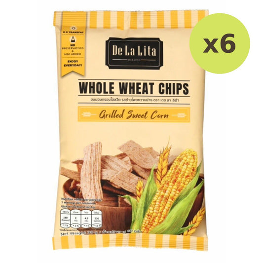 De La Lita Whole Wheat Chips Grilled Sweet Corn